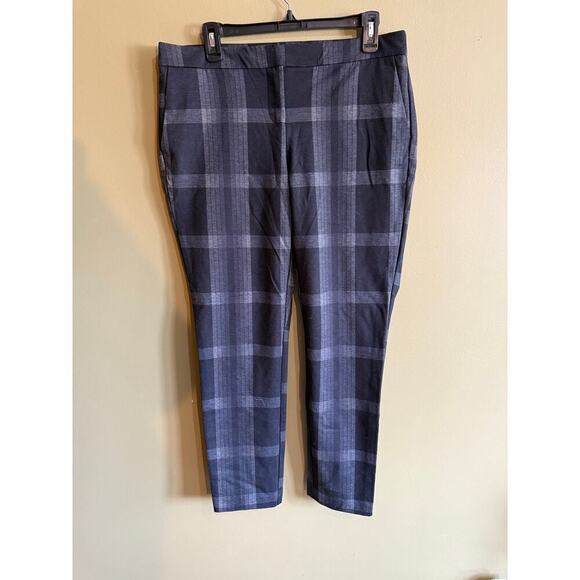 Adrienne Vittadini
  plaid print pants womens 10 - Picture 1 of 3